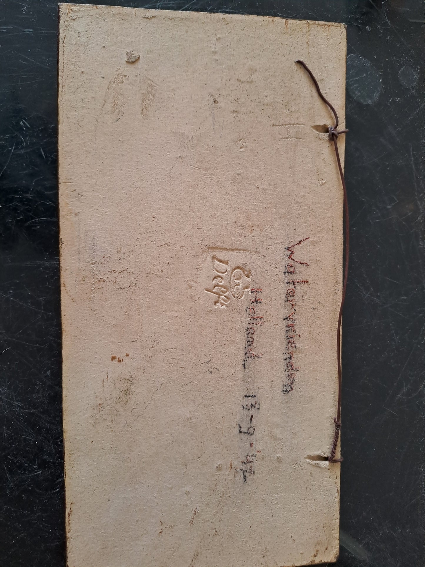 Carreau Delft Watervrienden Holland. 13-9-47. Marqué