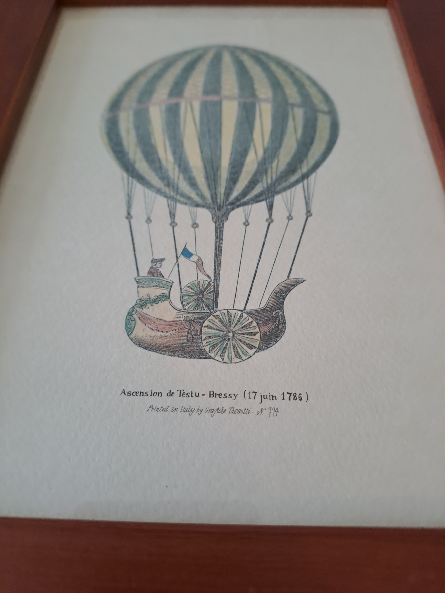 Cadre "Ascension De Testu-Bressy" (17 Juin 1786). N°794.