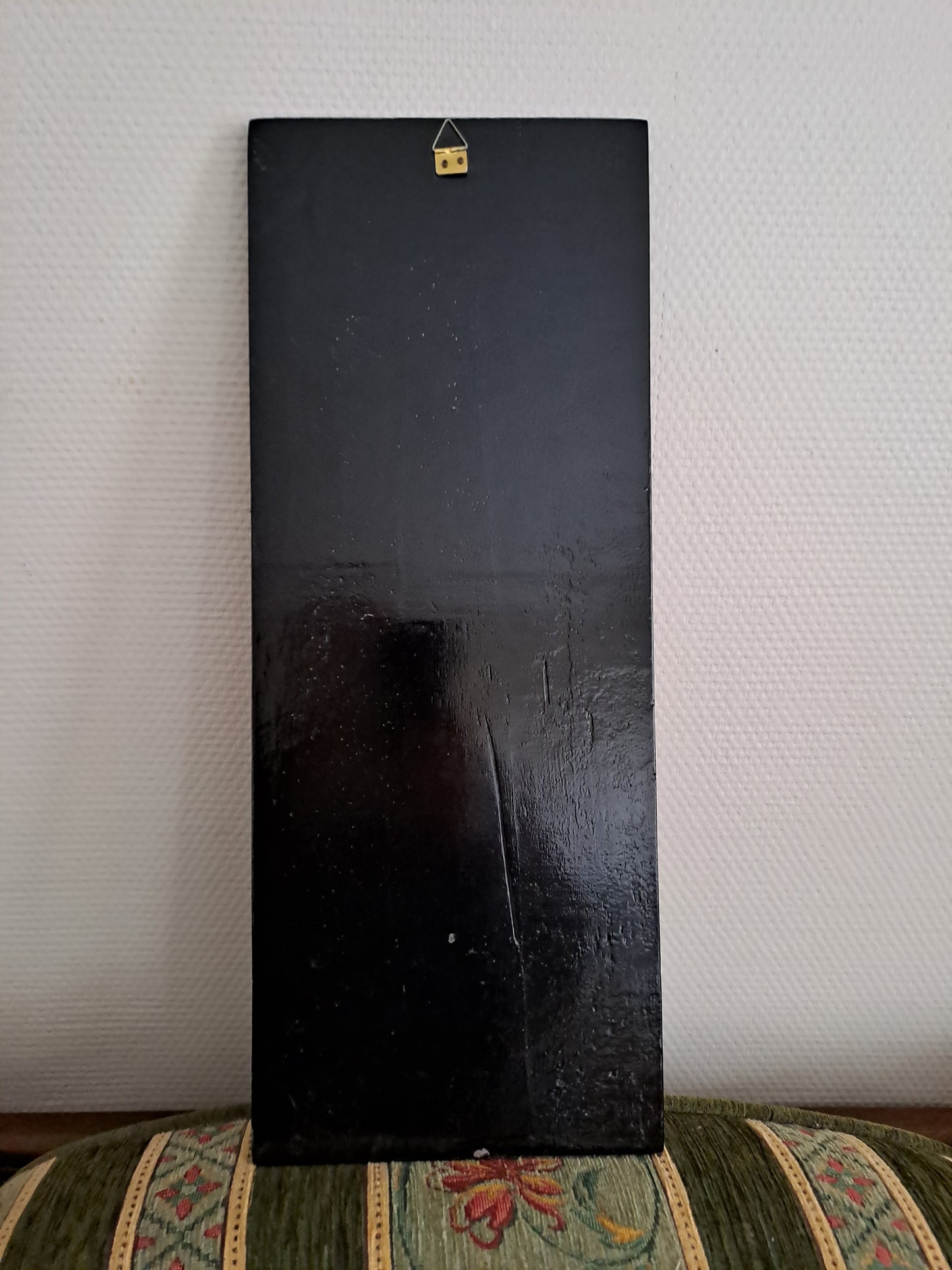 Panneau De Laque Marquetés Instration De Nacre. Fleurs Et Papillons. Ancien décoration vintage.