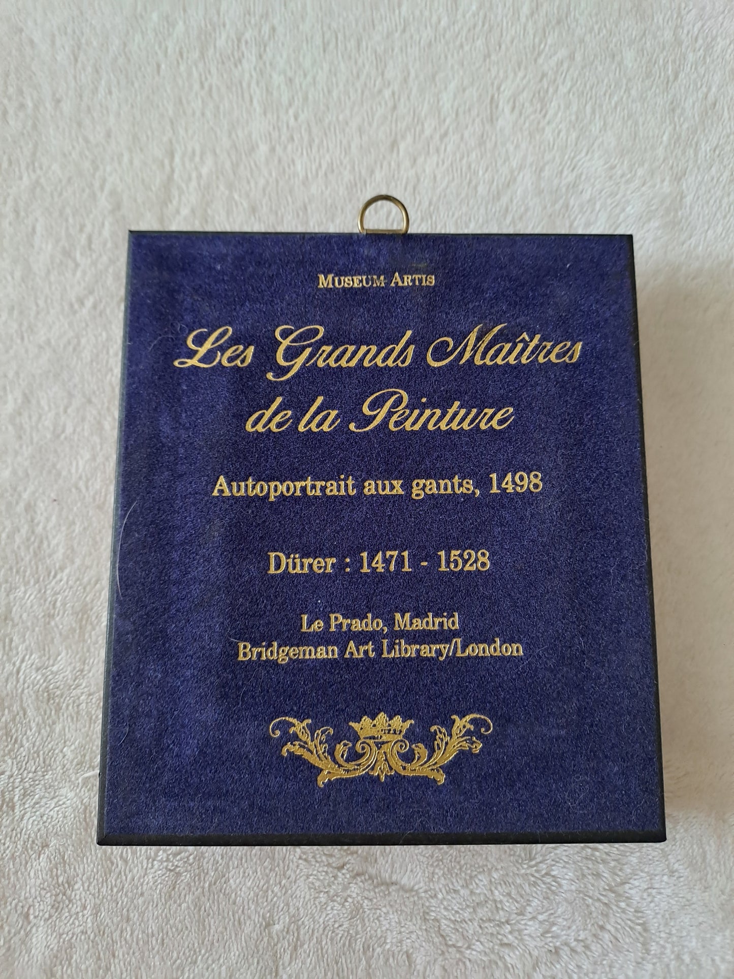 Cadre / tableau. Autoportrait aux gants. Dürer : 1471 - 1528.