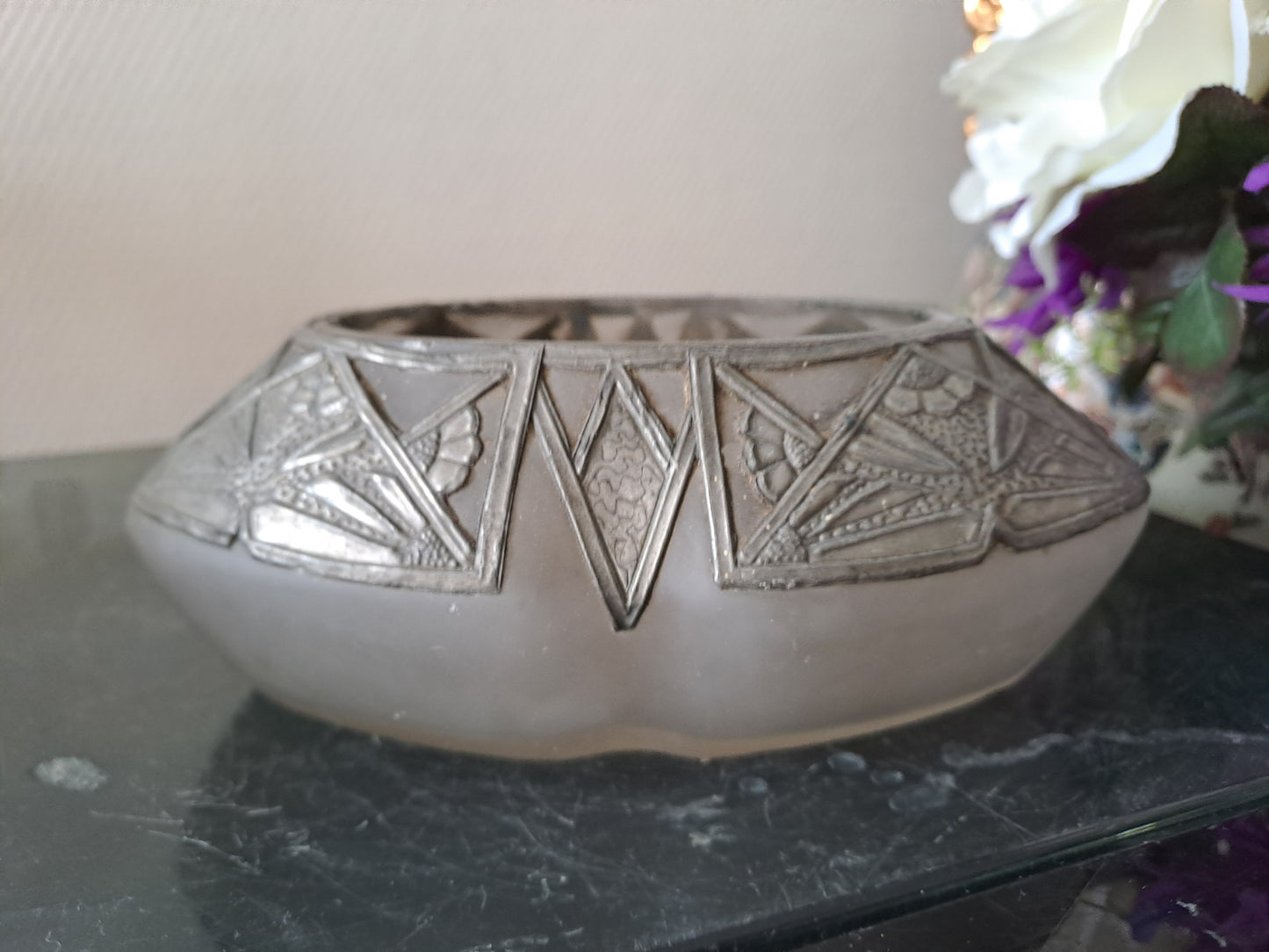 Vase signé R. Ragu. Art Déco.