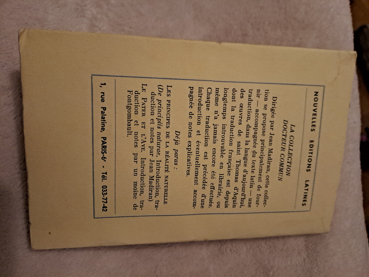 Somme theologique. Le credo. 1969. Saint Thomas D'Aquin. Ancien livre vintage catholique.