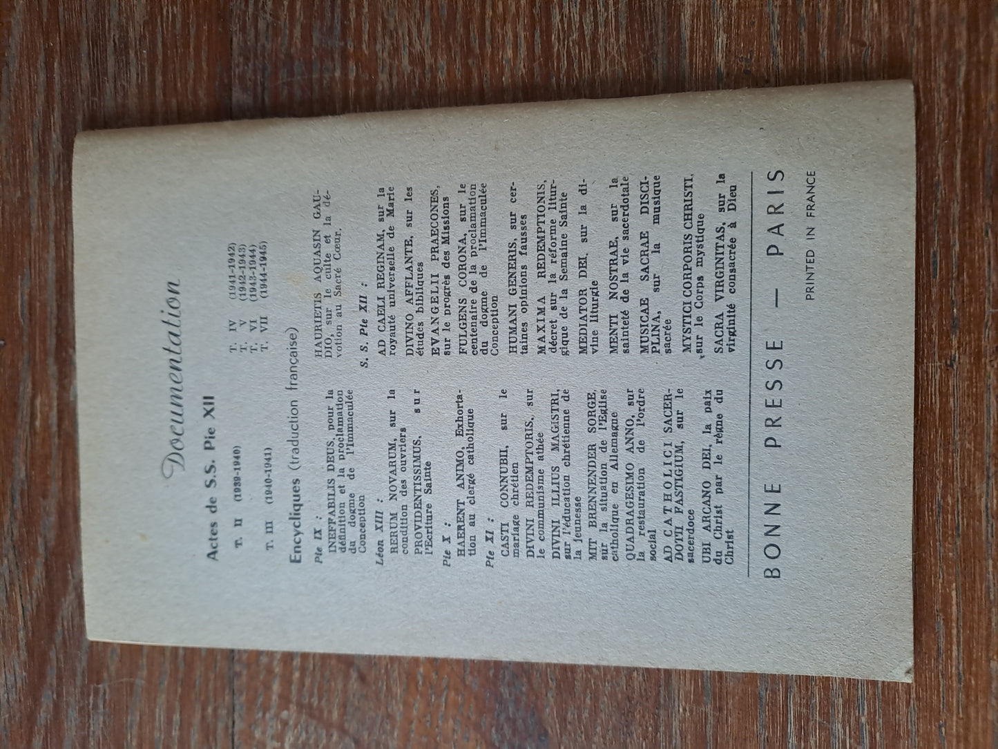 Encyclique "sacra virginitas" pie XII. La virginité consacré à Dieu. 1954. Ancien livre vintage catholique.