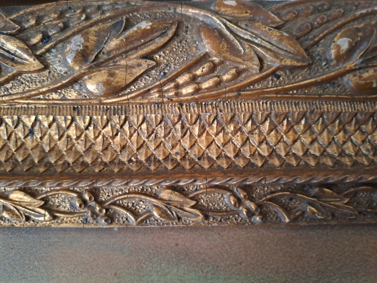 L'angélus. Chromolithographie d'après Millet. 82 cm X 60.5 cm.