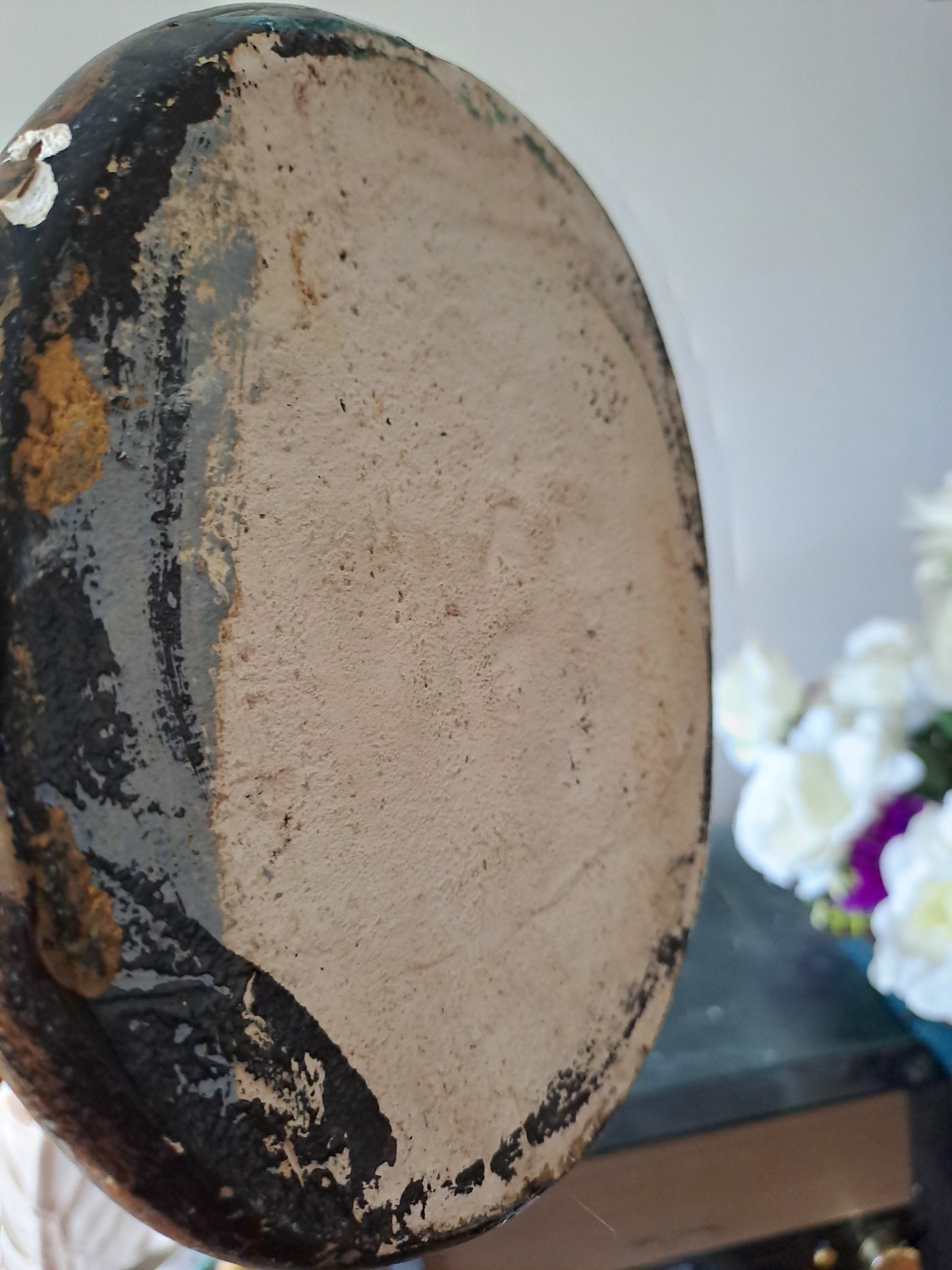 Statue représentant Notre-Dame des Victoires. 46 cm de haut. N°2. Ancien Vintage catholique.