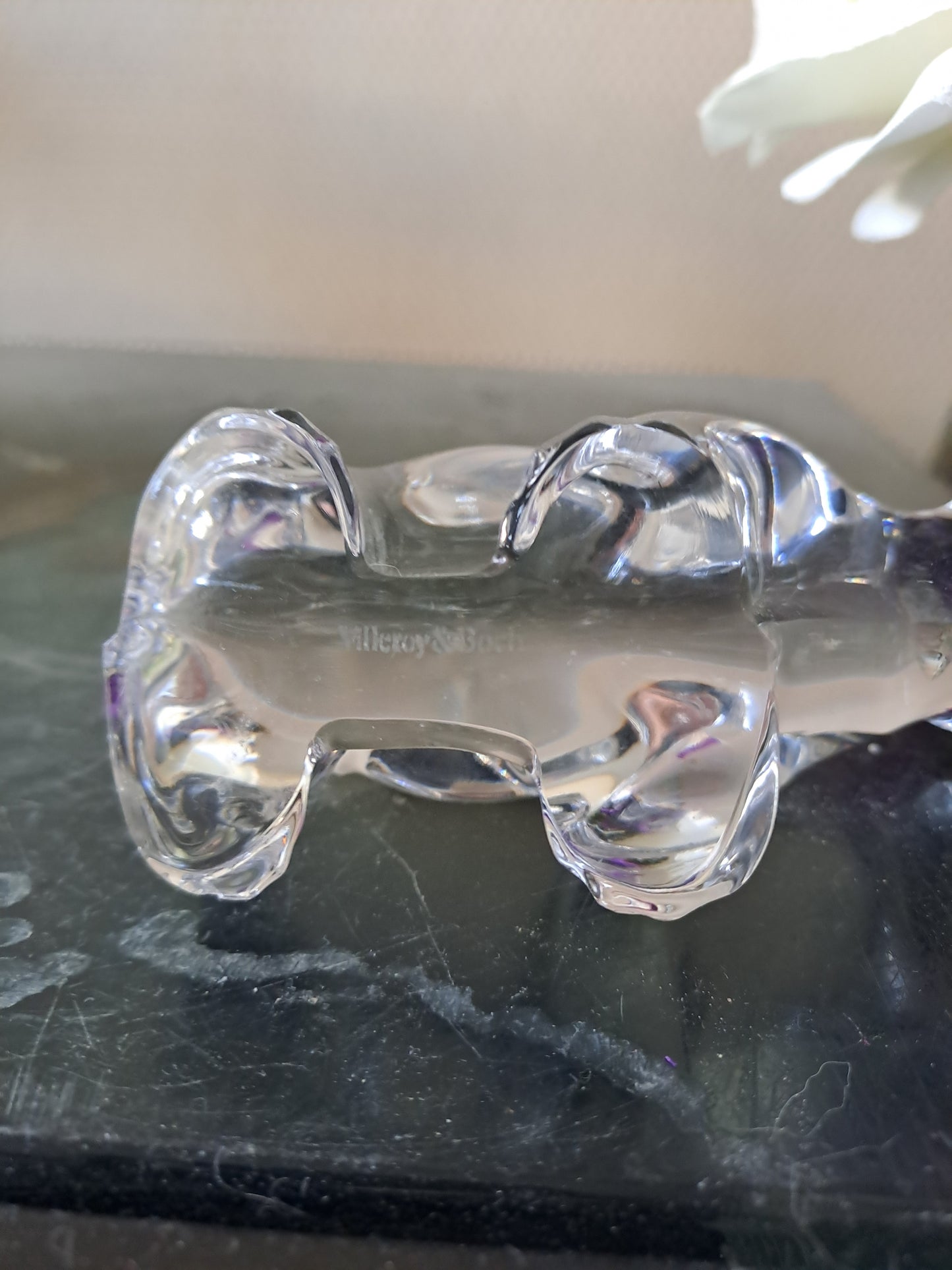 Ours en cristal Villeroy et Boch.