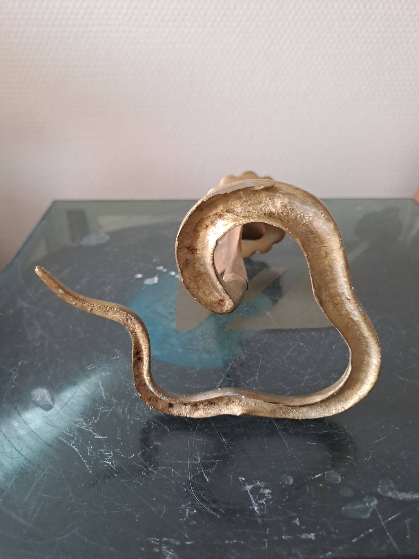 Chandelier. Cobra En Laiton.