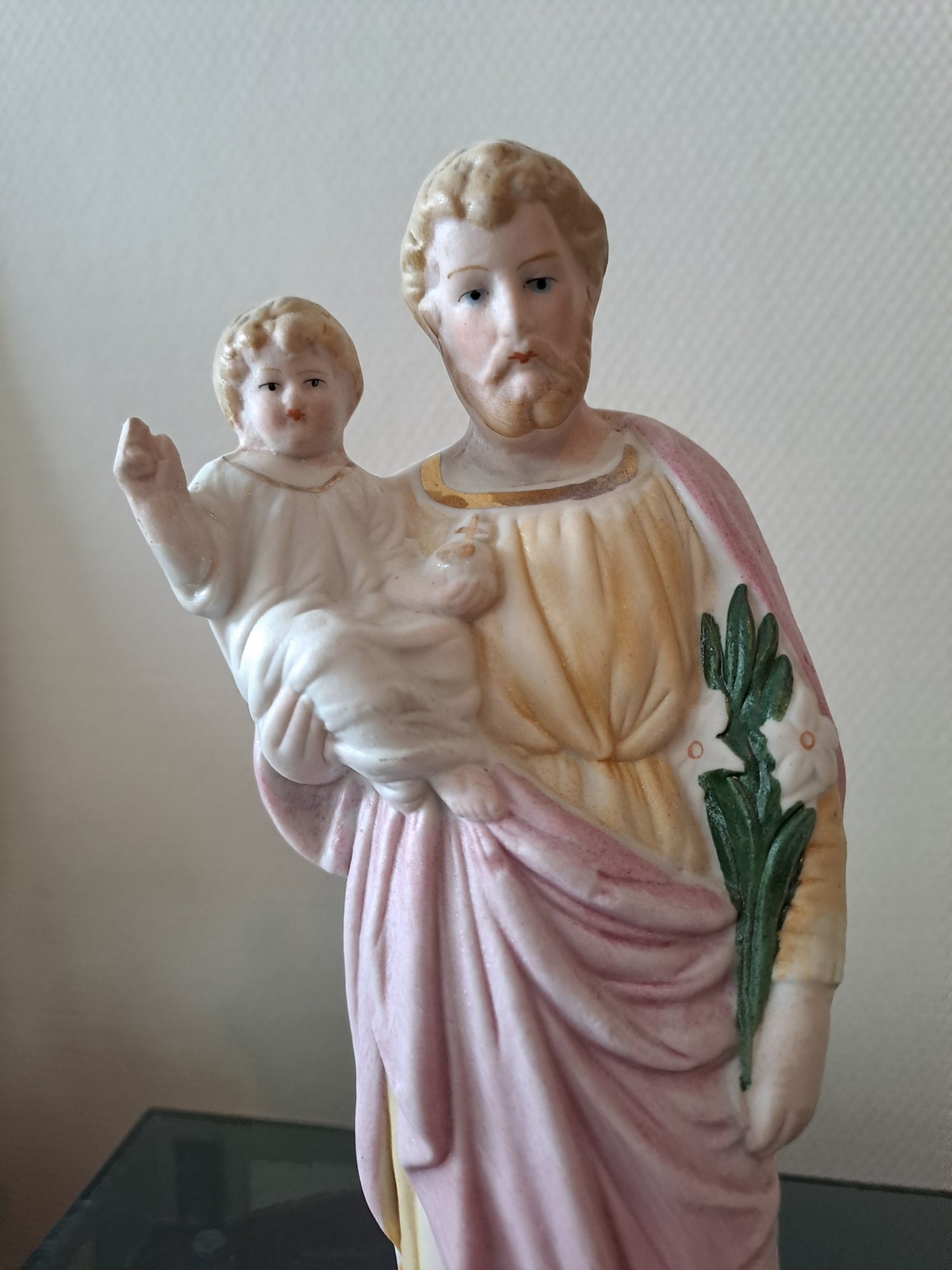 Statue Saint Joseph Enfant Jésus. Biscuits. Germany 2259.
