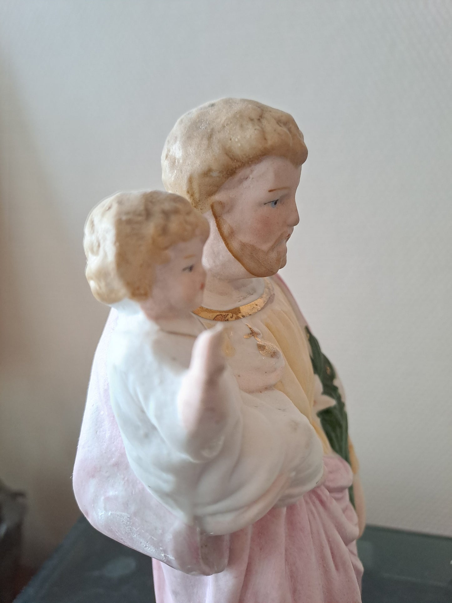 Statue Saint Joseph Enfant Jésus. Biscuits. Germany 2259.