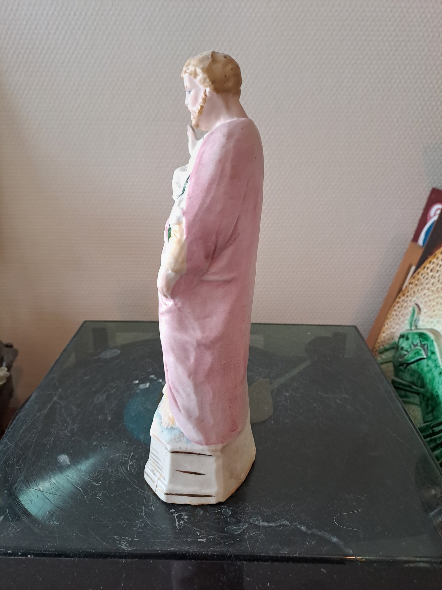 Statue Saint Joseph Enfant Jésus. Biscuits. Germany 2259.