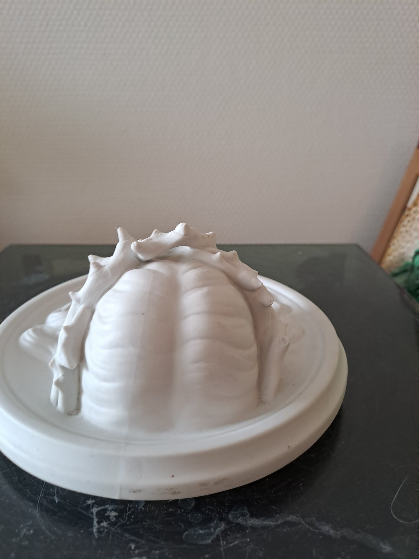 Médaillon Figurant Le Christ À La Couronne D'épines En Bas-relief Grand Modèle.