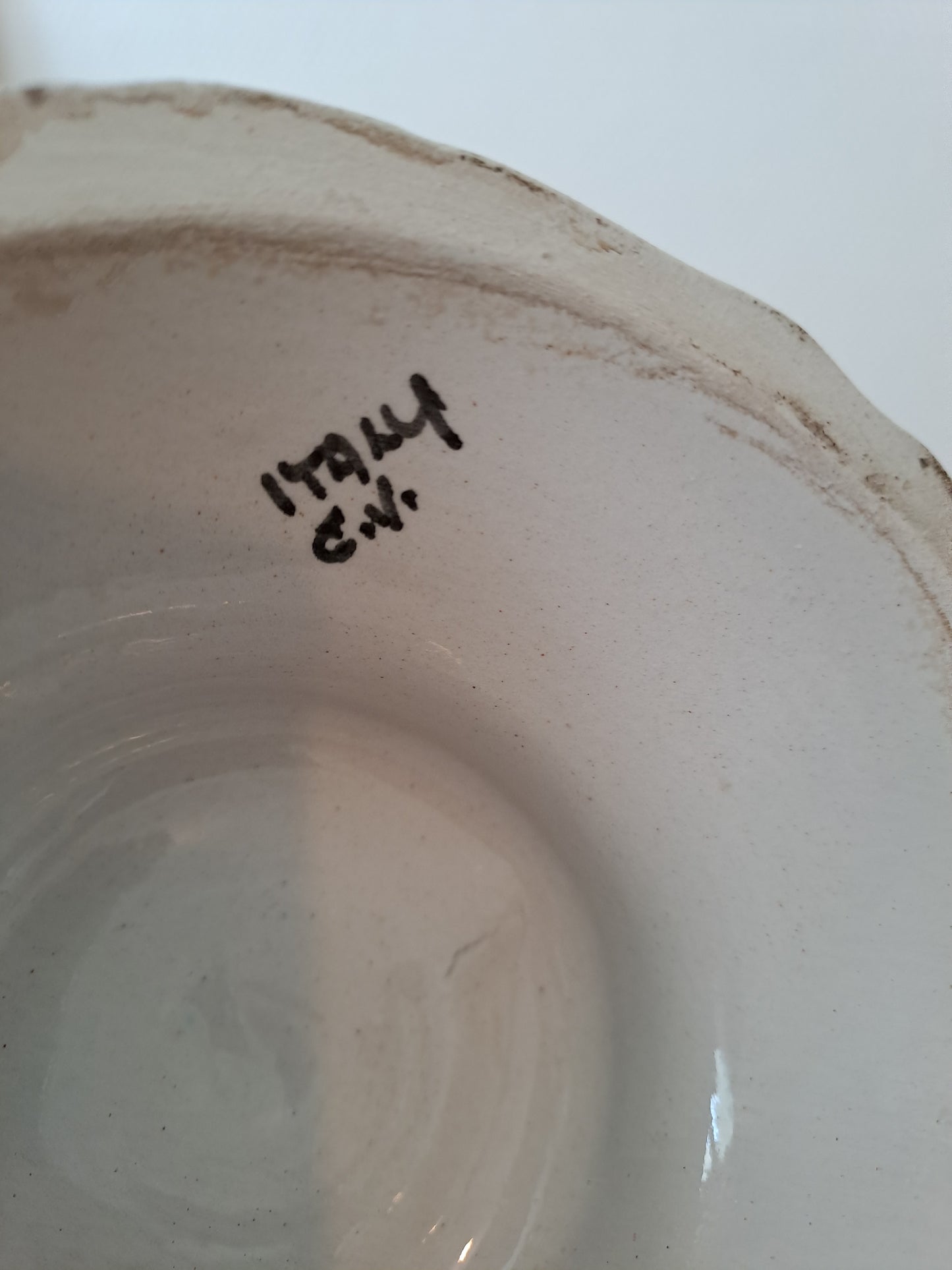 Chandelier Porcelaine Italienne.  Signé C. V. Cherubins/ Putti/ Anges.