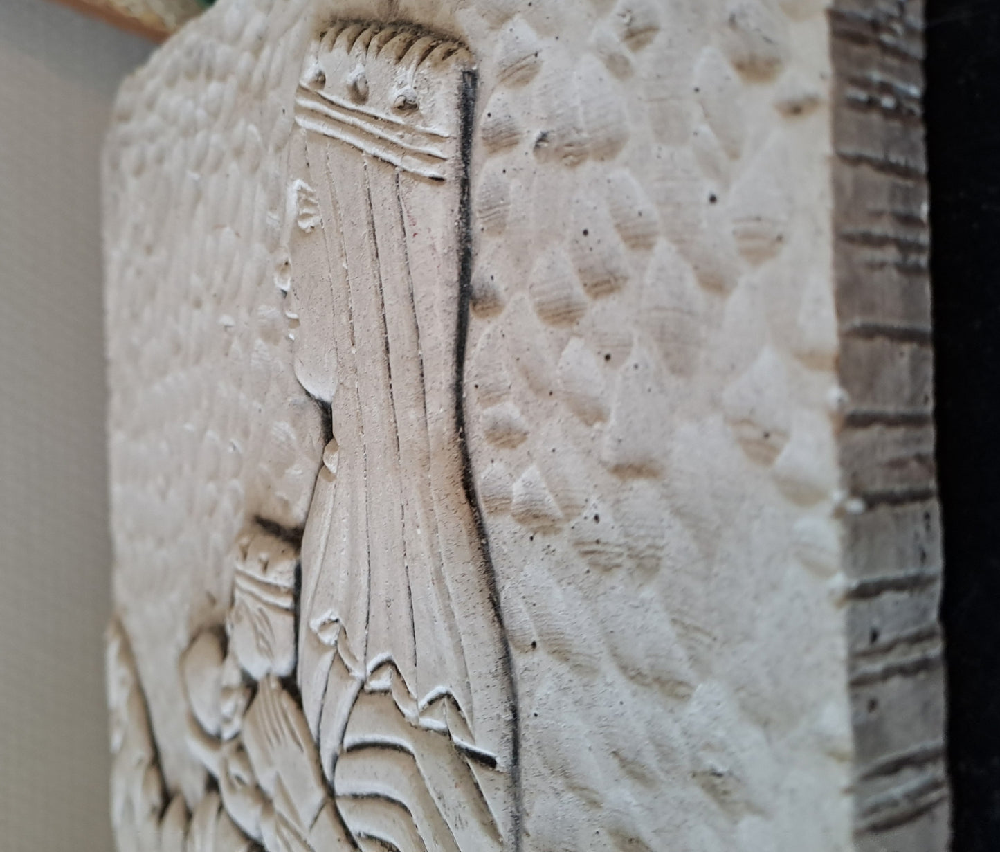 Carreau/ bas relief. Mare De Deu De Montserrat.