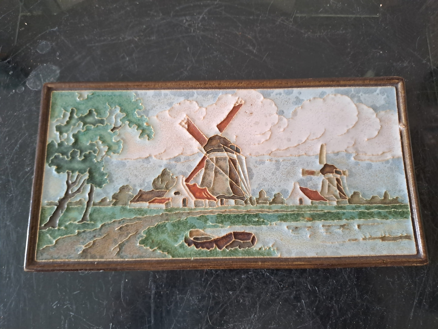 Carreau Delft Watervrienden Holland. 13-9-47. Marqué