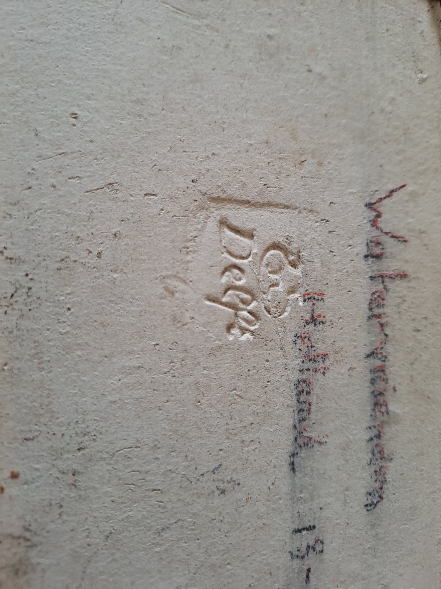 Carreau Delft Watervrienden Holland. 13-9-47. Marqué