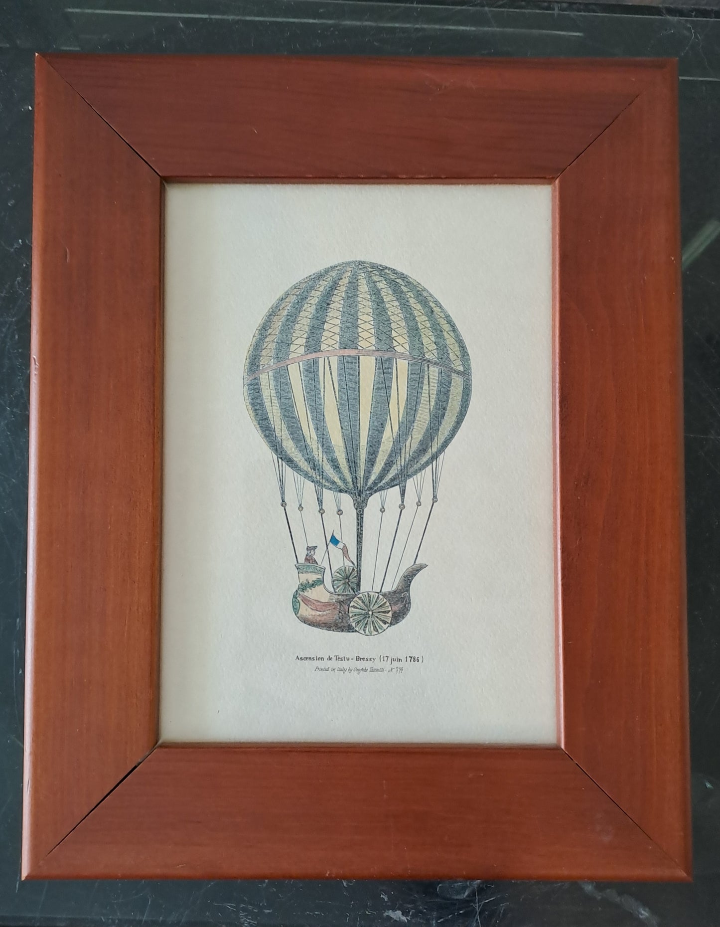 Cadre "Ascension De Testu-Bressy" (17 Juin 1786). N°794.