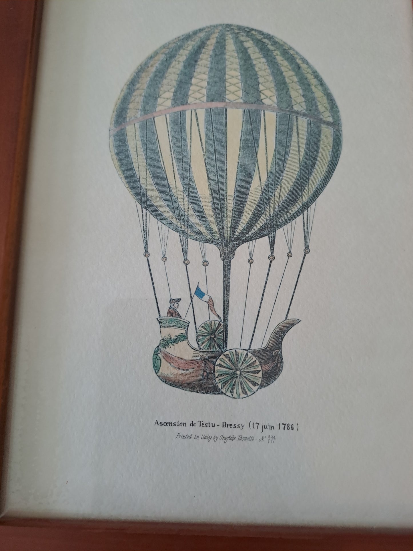 Cadre "Ascension De Testu-Bressy" (17 Juin 1786). N°794.