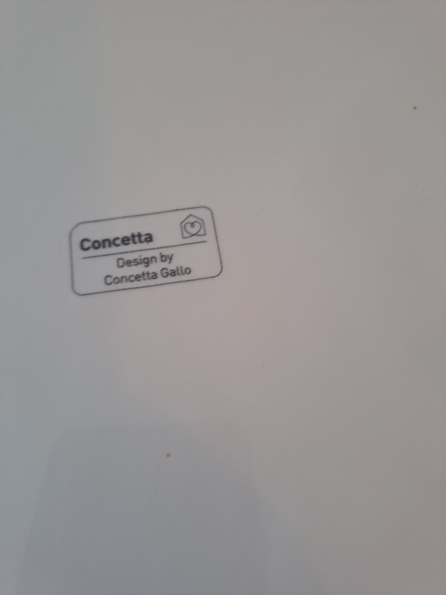 Plaque en Faïence. Design By Concetta Gallo.