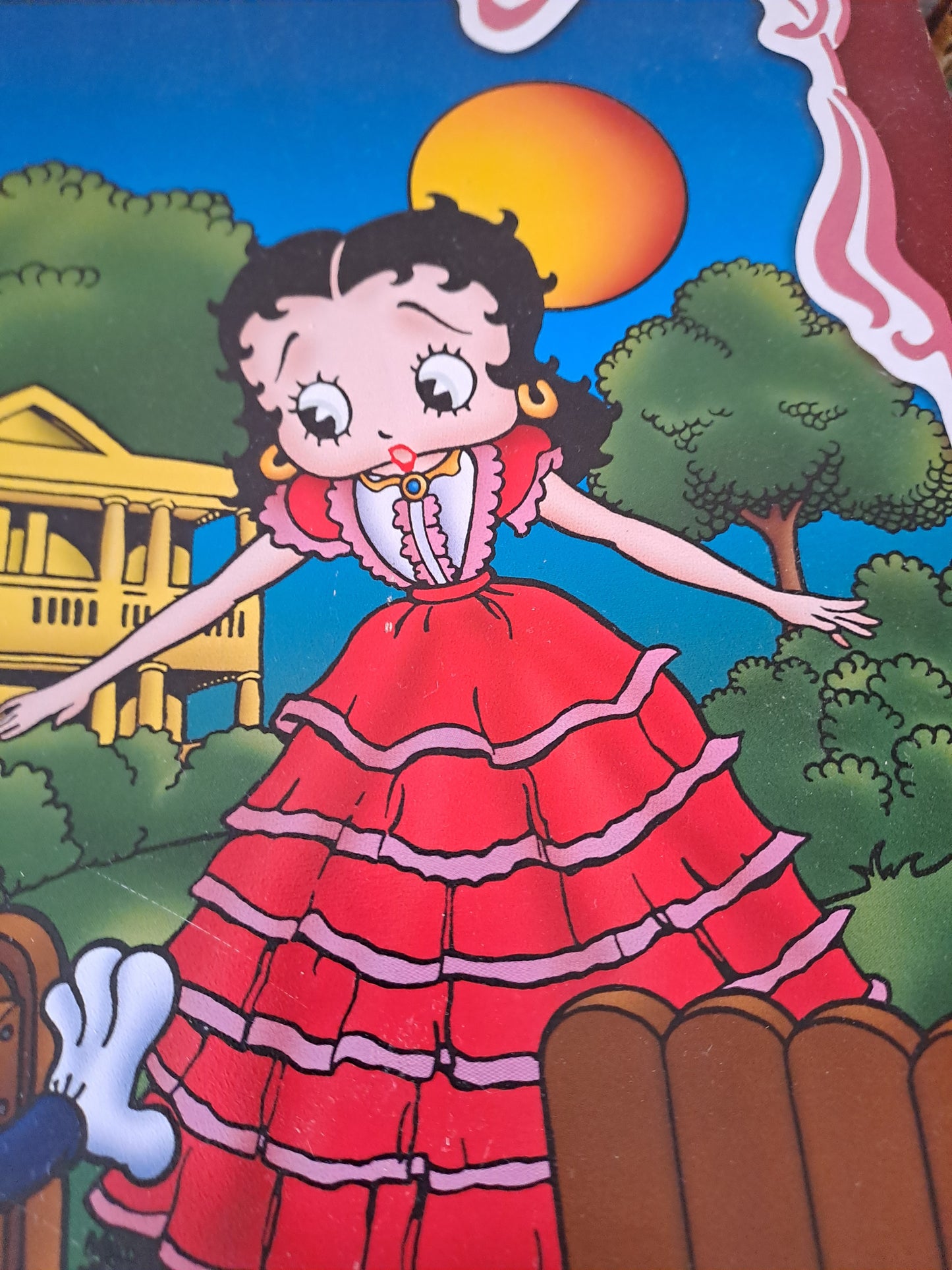 Plaque En tôle. Betty Boop. 44 cm X 31.8 cm.