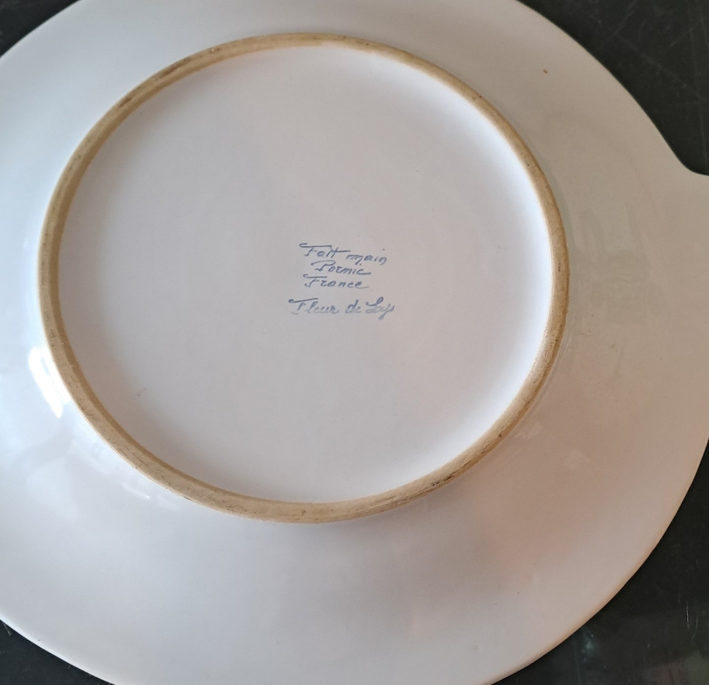 Plat Figurant un Poisson Pornic France Fleur De Lys.