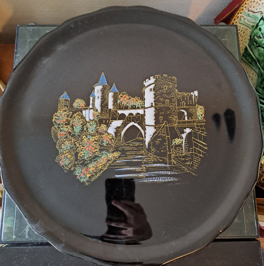 Longwy. Plat Porte Des Allemands Metz. N°3449. Décoré À La Main.