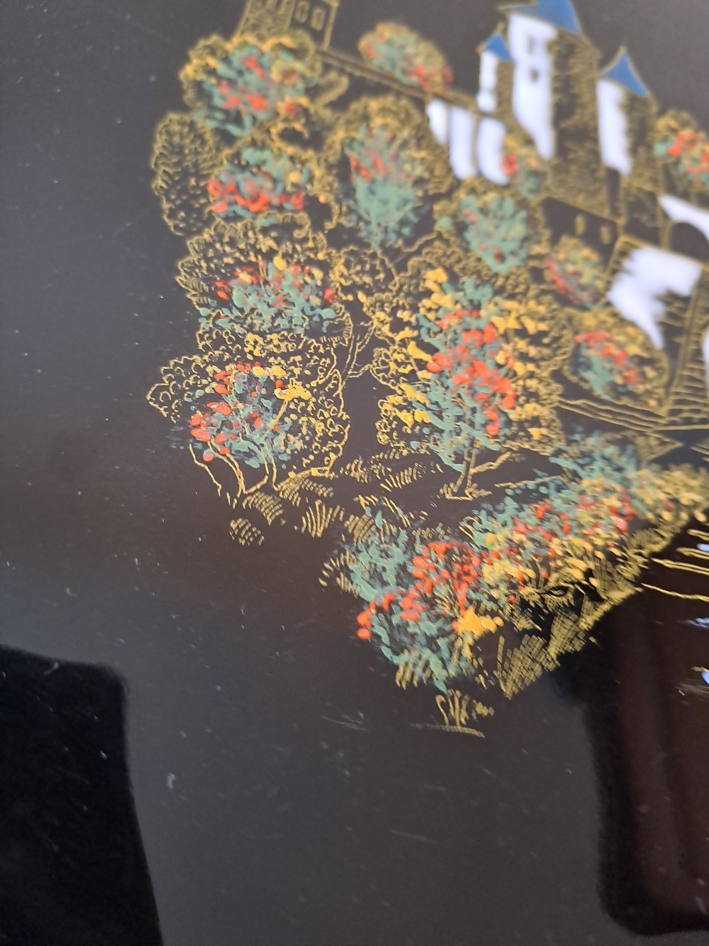 Longwy. Plat Porte Des Allemands Metz. N°3449. Décoré À La Main.