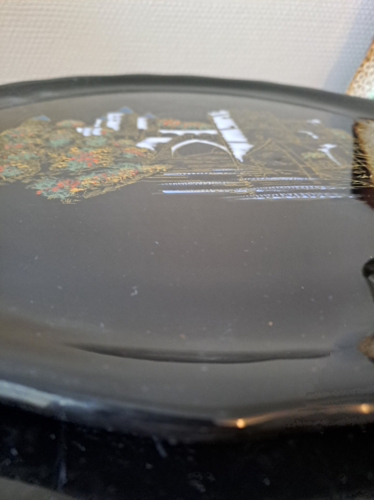 Longwy. Plat Porte Des Allemands Metz. N°3449. Décoré À La Main.