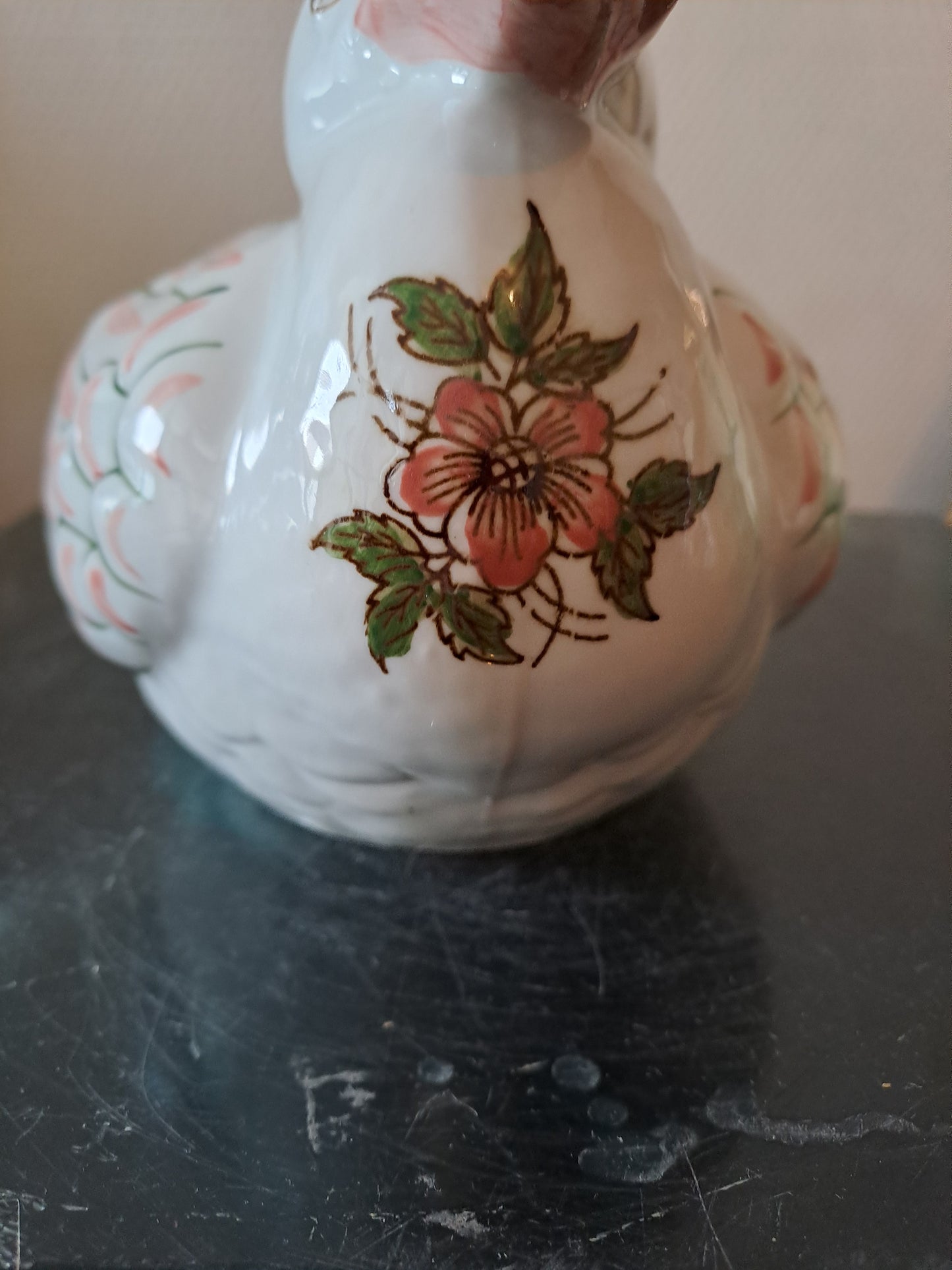 Pichet Canard/ Cygne. Zoomorphe. Peint À La Main.  Z.