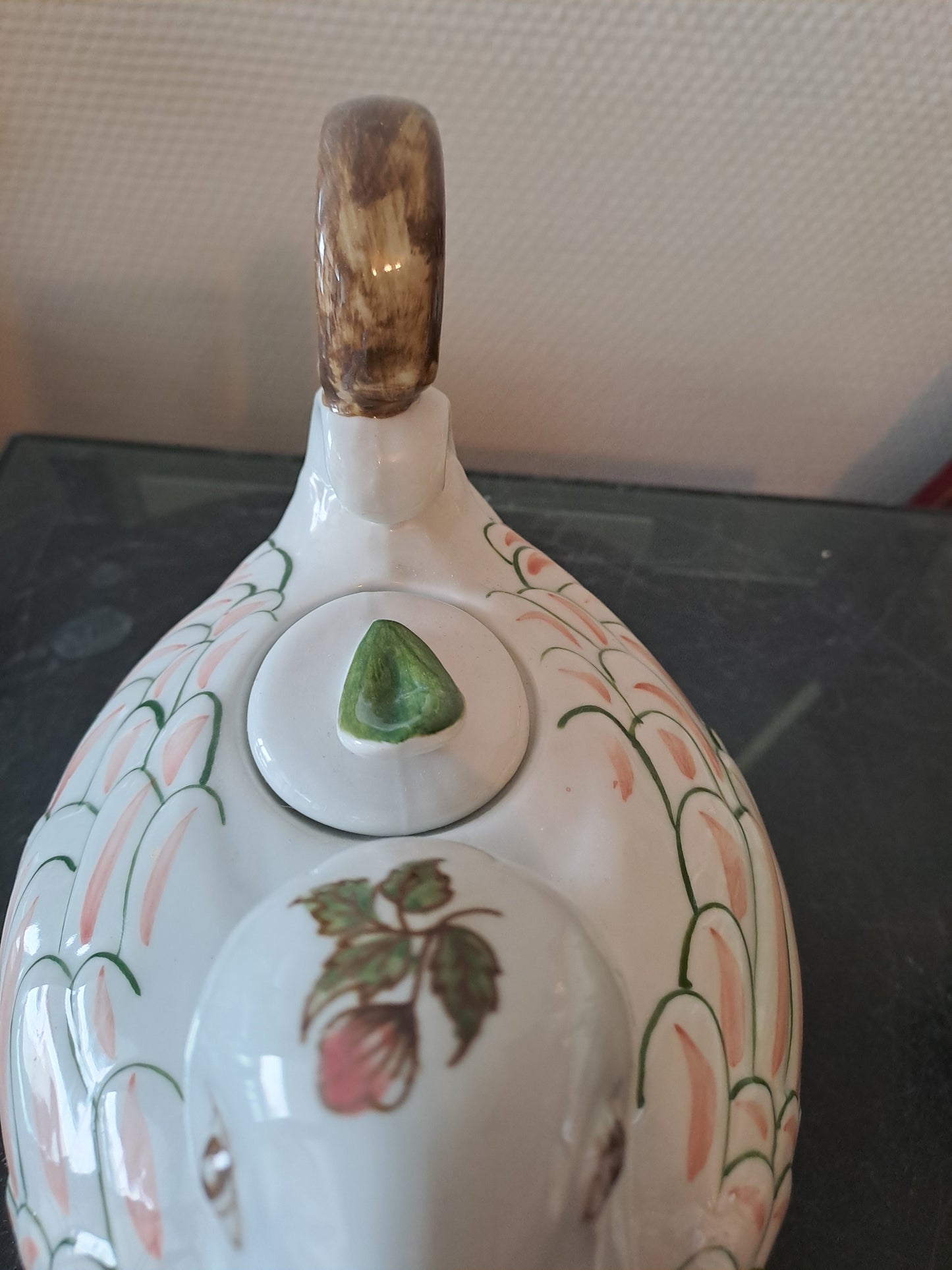 Pichet Canard/ Cygne. Zoomorphe. Peint À La Main.  Z.