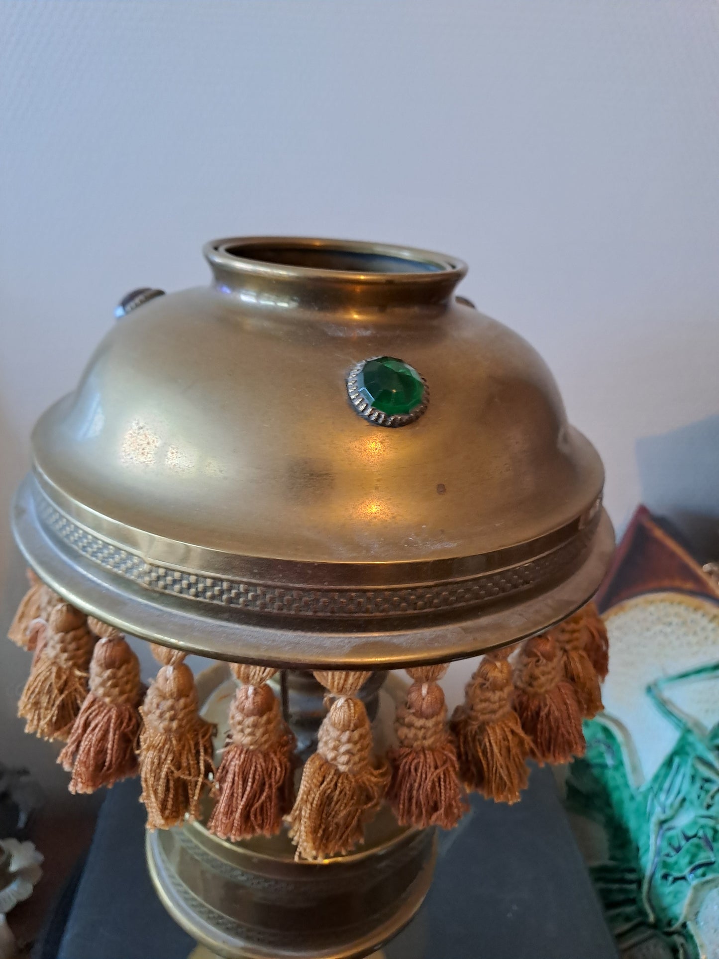 Ancienne Lampe À Pétrole Monté En Lampe.