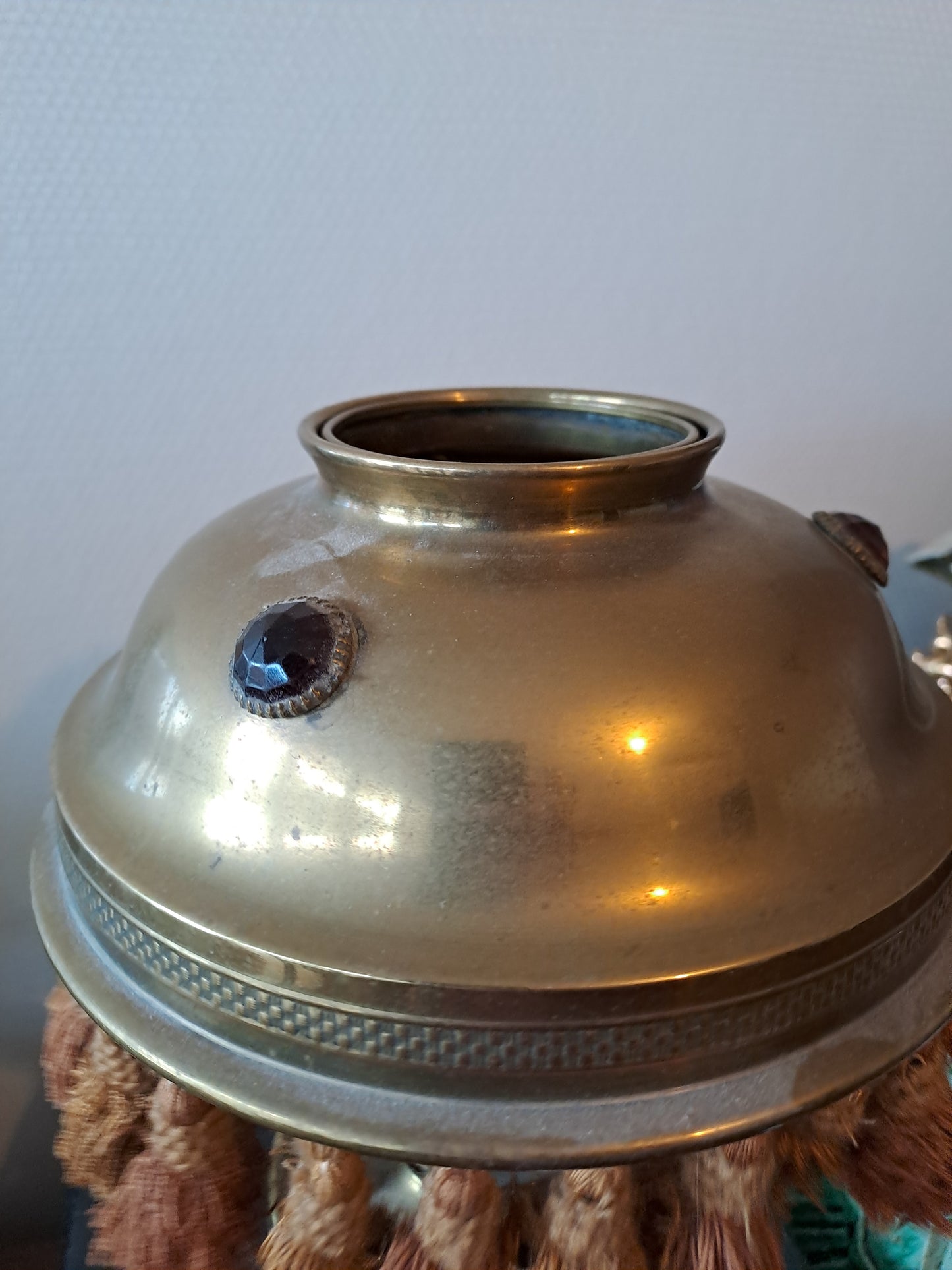 Ancienne Lampe À Pétrole Monté En Lampe.