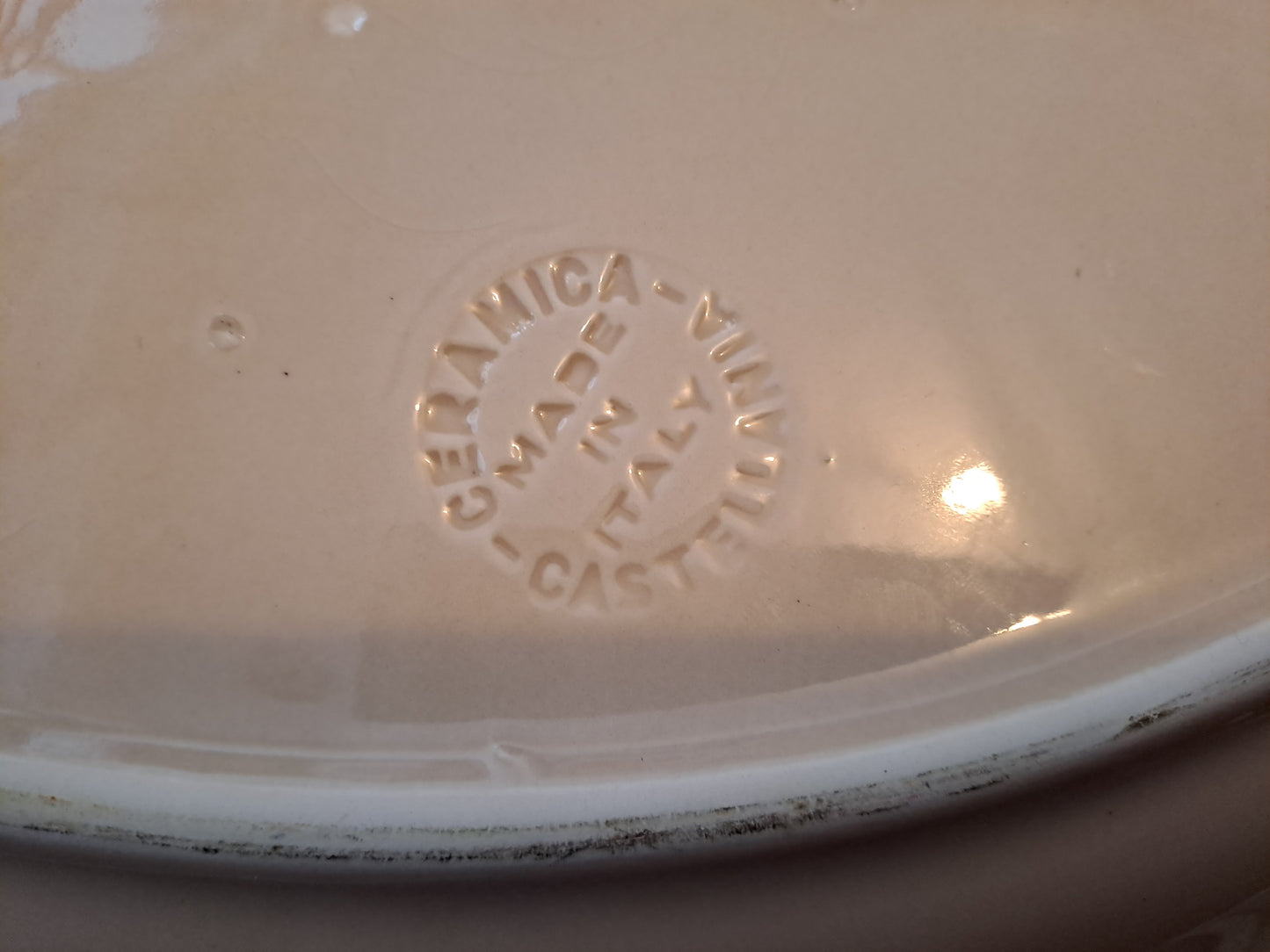 Plat Figurant Deux Faisans. Ceramica Castellania. Made In Italy.