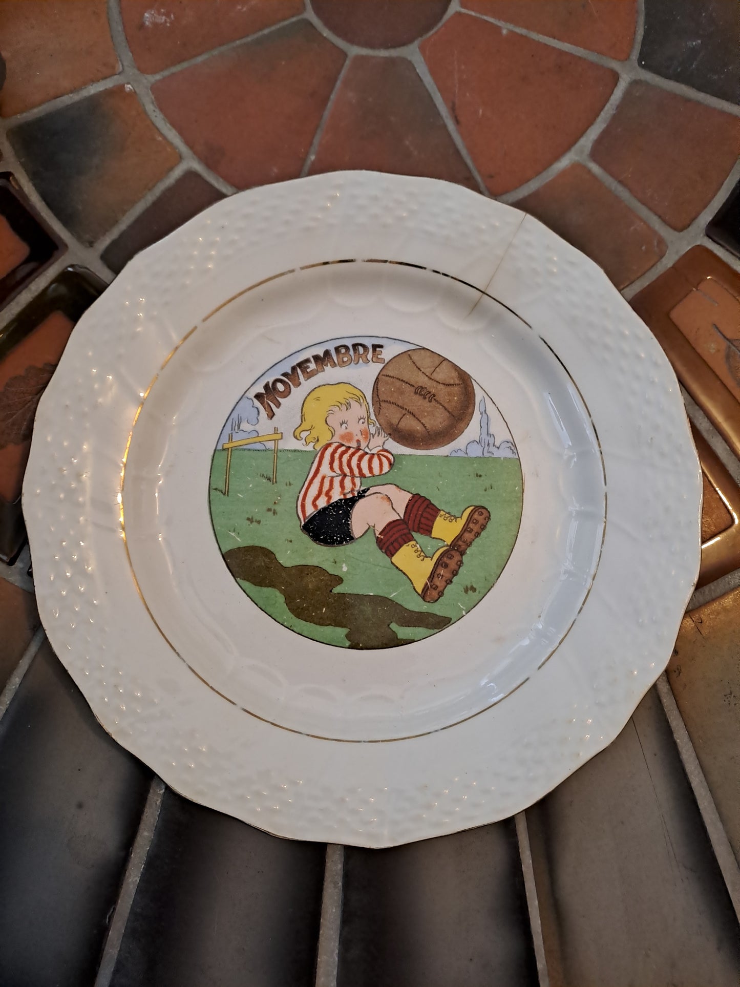 Assiette Orchies Moulins Des Loups Et Hamache. Novembre.