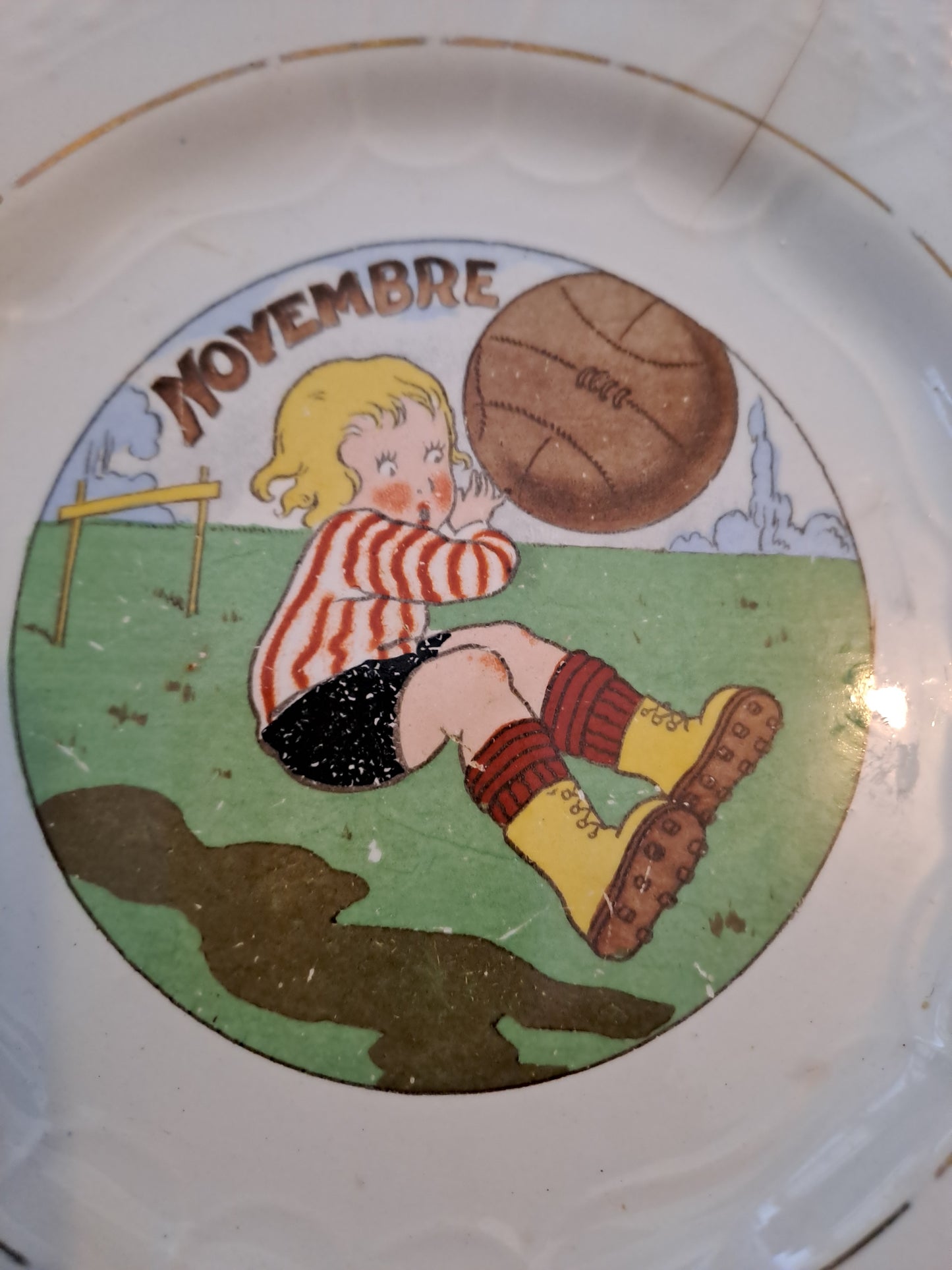 Assiette Orchies Moulins Des Loups Et Hamache. Novembre.