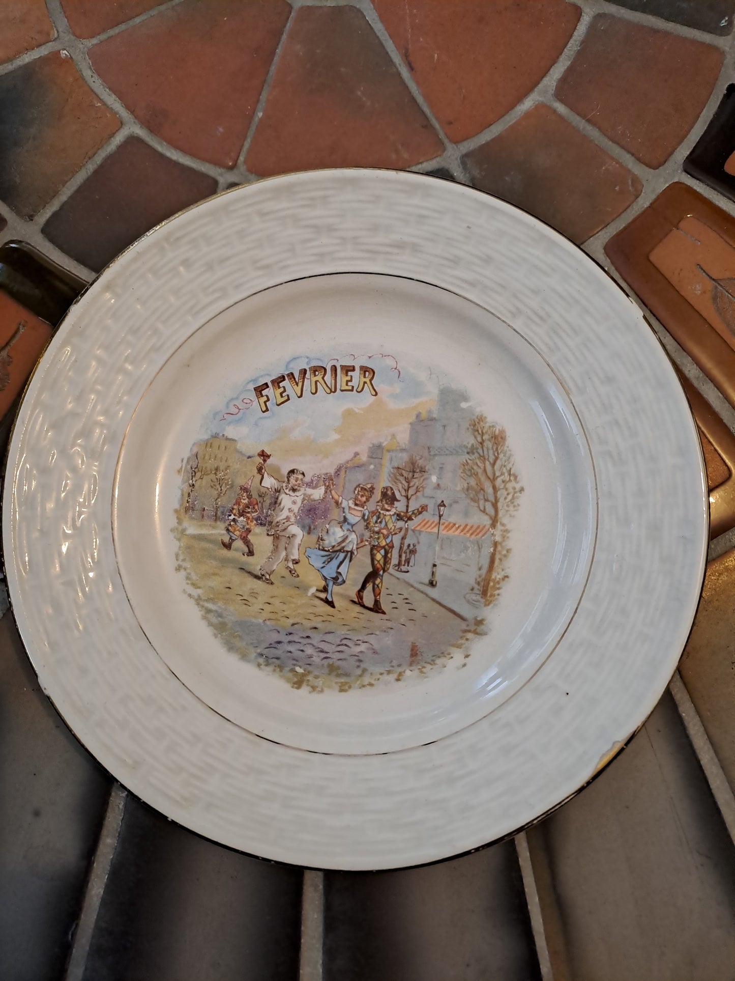 Assiette Fevrier 2.Orchies moulin Des Loups Et  Hamage France.