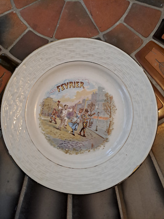 Assiette Fevrier 2.Orchies moulin Des Loups Et  Hamage France.