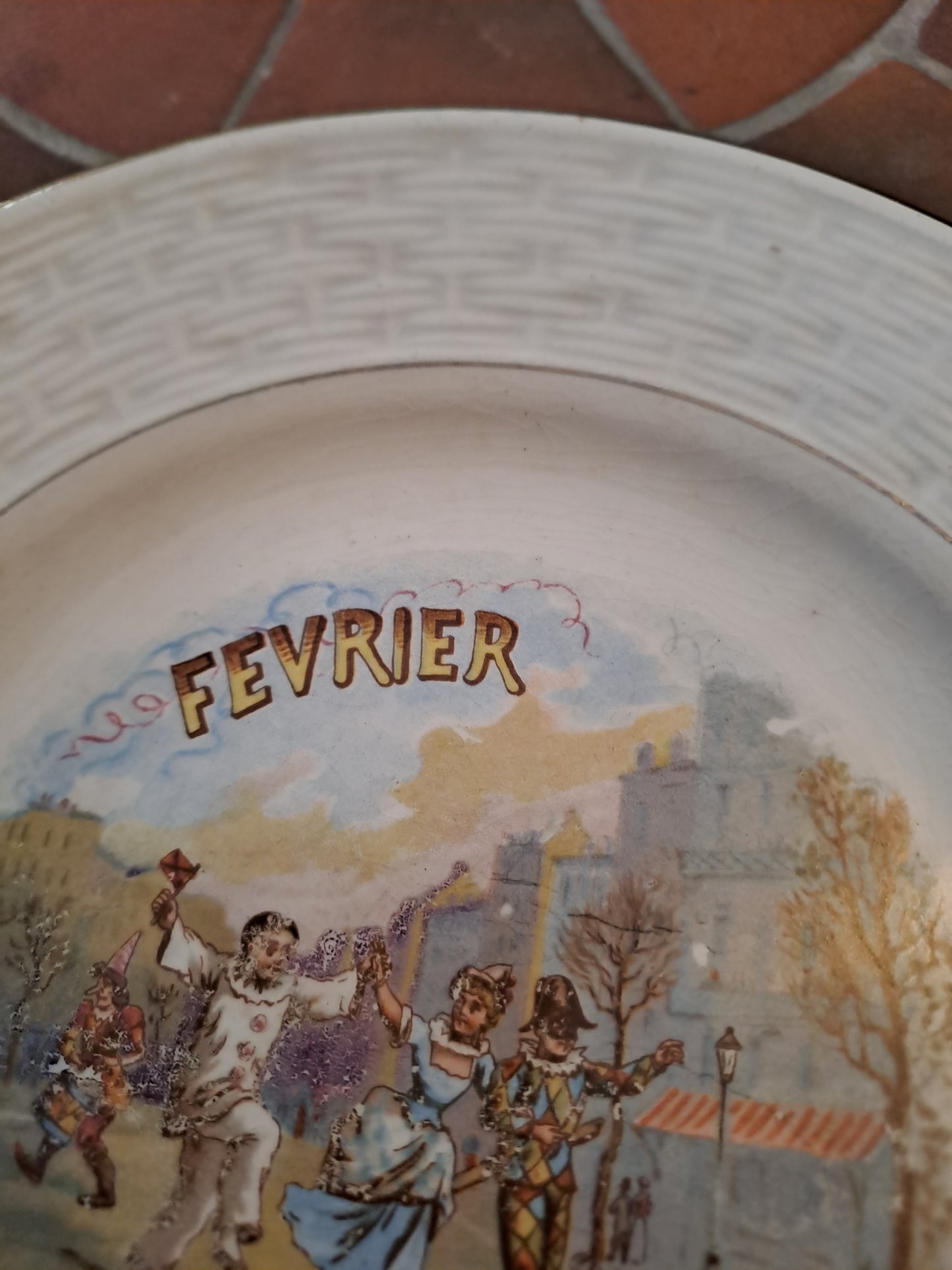 Assiette Fevrier 2.Orchies moulin Des Loups Et  Hamage France.