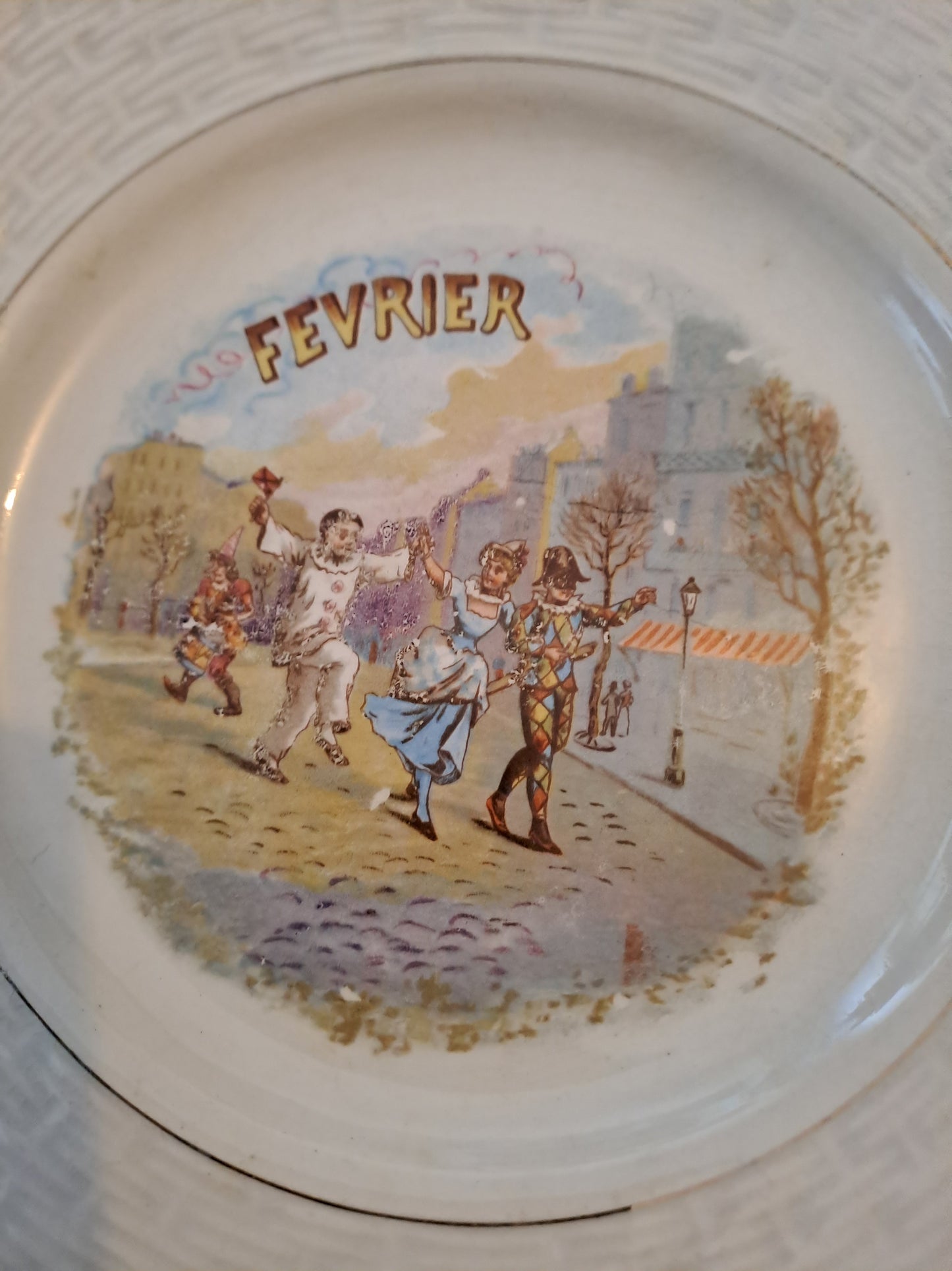 Assiette Fevrier 2.Orchies moulin Des Loups Et  Hamage France.