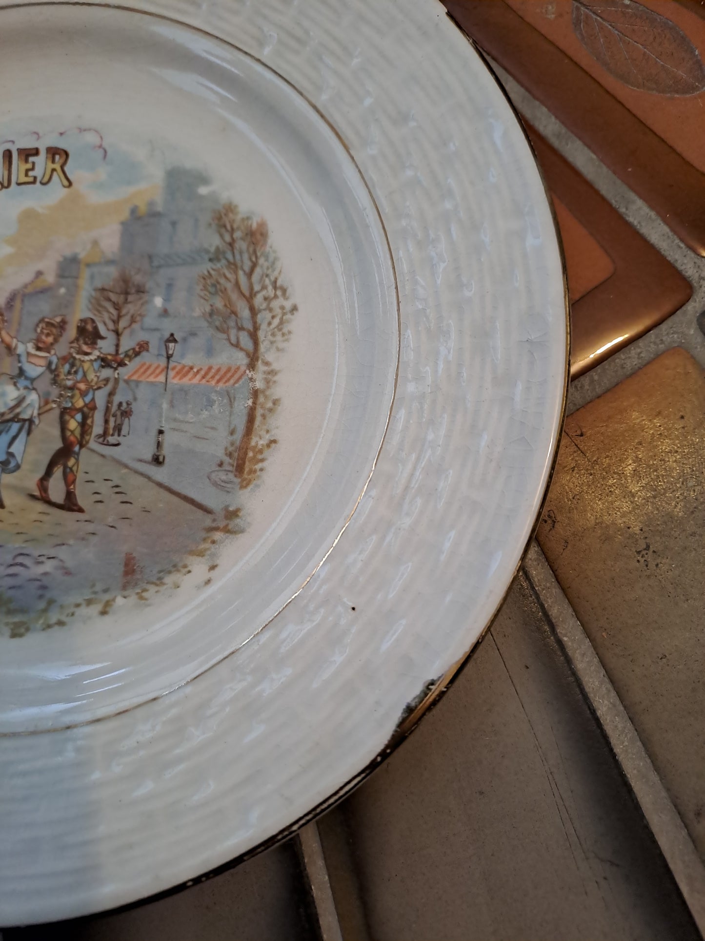 Assiette Fevrier 2.Orchies moulin Des Loups Et  Hamage France.