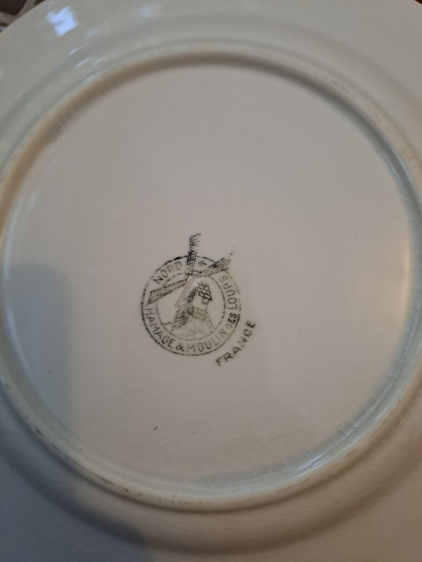 Assiette Fevrier 2.Orchies moulin Des Loups Et  Hamage France.