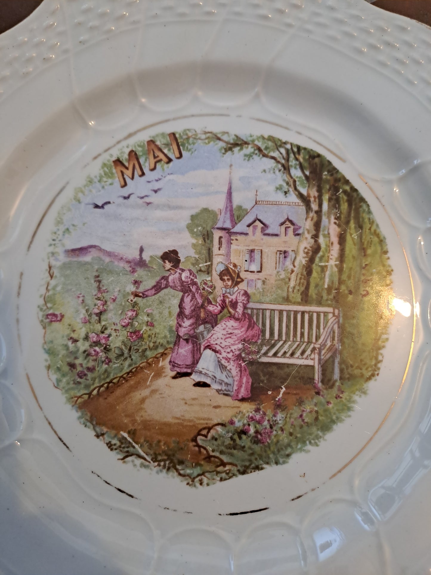 Assiette Saint Amand Et Hamage. Mai.