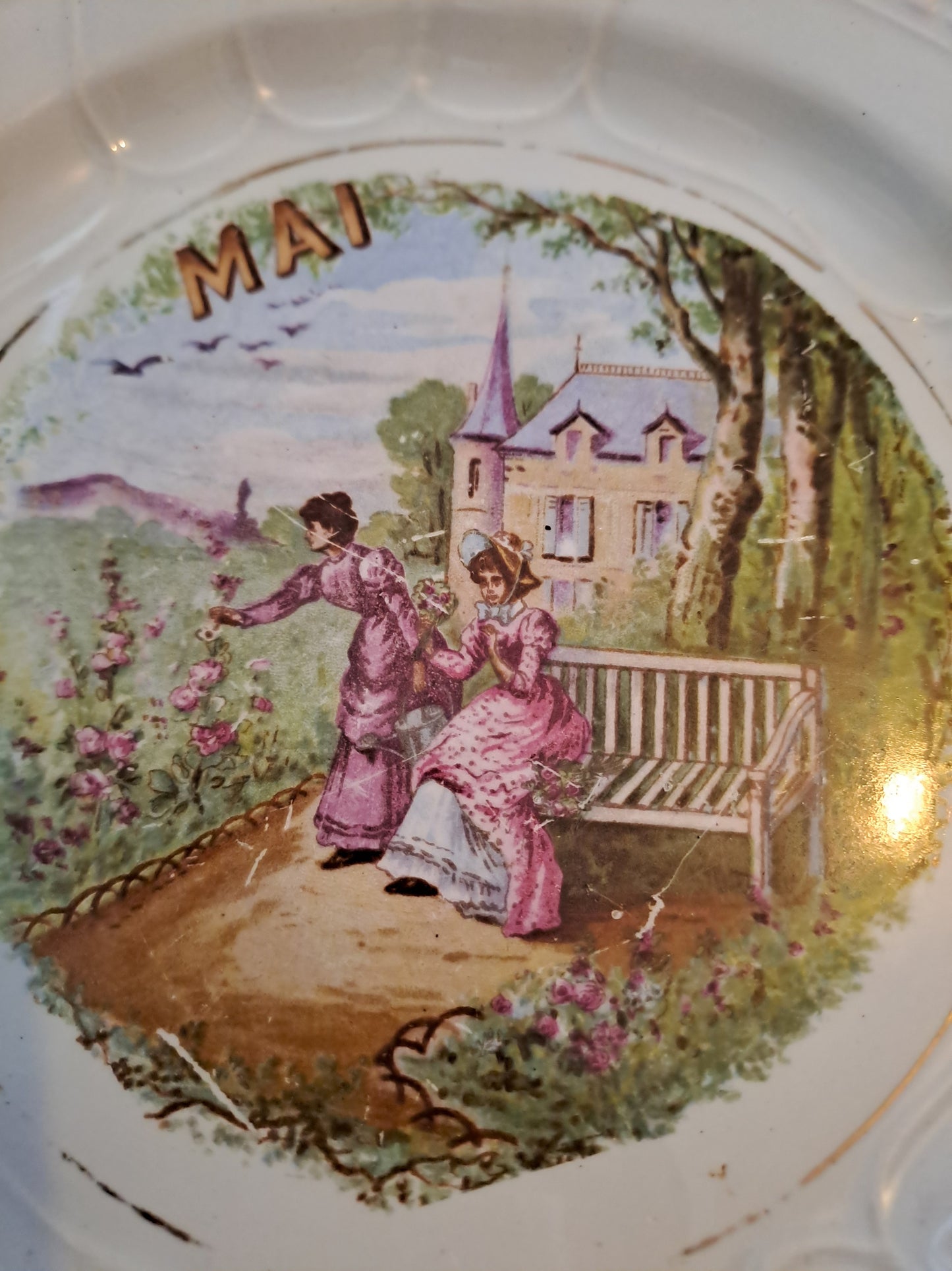 Assiette Saint Amand Et Hamage. Mai.