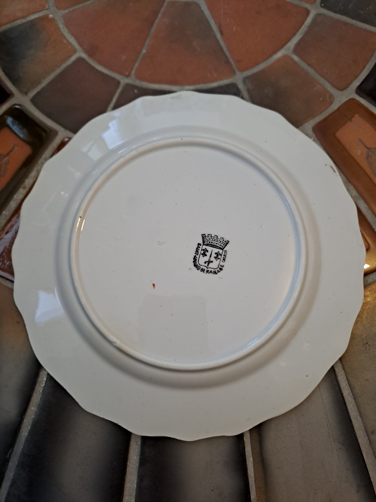 Assiette Saint Amand Et Hamage. Mai.