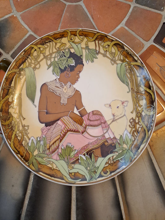 Assiette Murale. Unicef. Villeroy et Boch. "Enfants Du Monde" 1979.