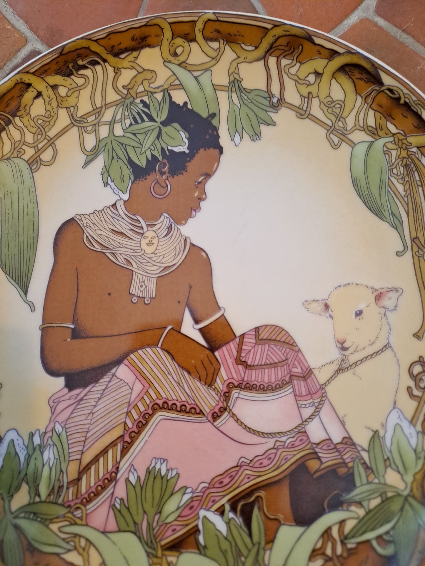 Assiette Murale. Unicef. Villeroy et Boch. "Enfants Du Monde" 1979.