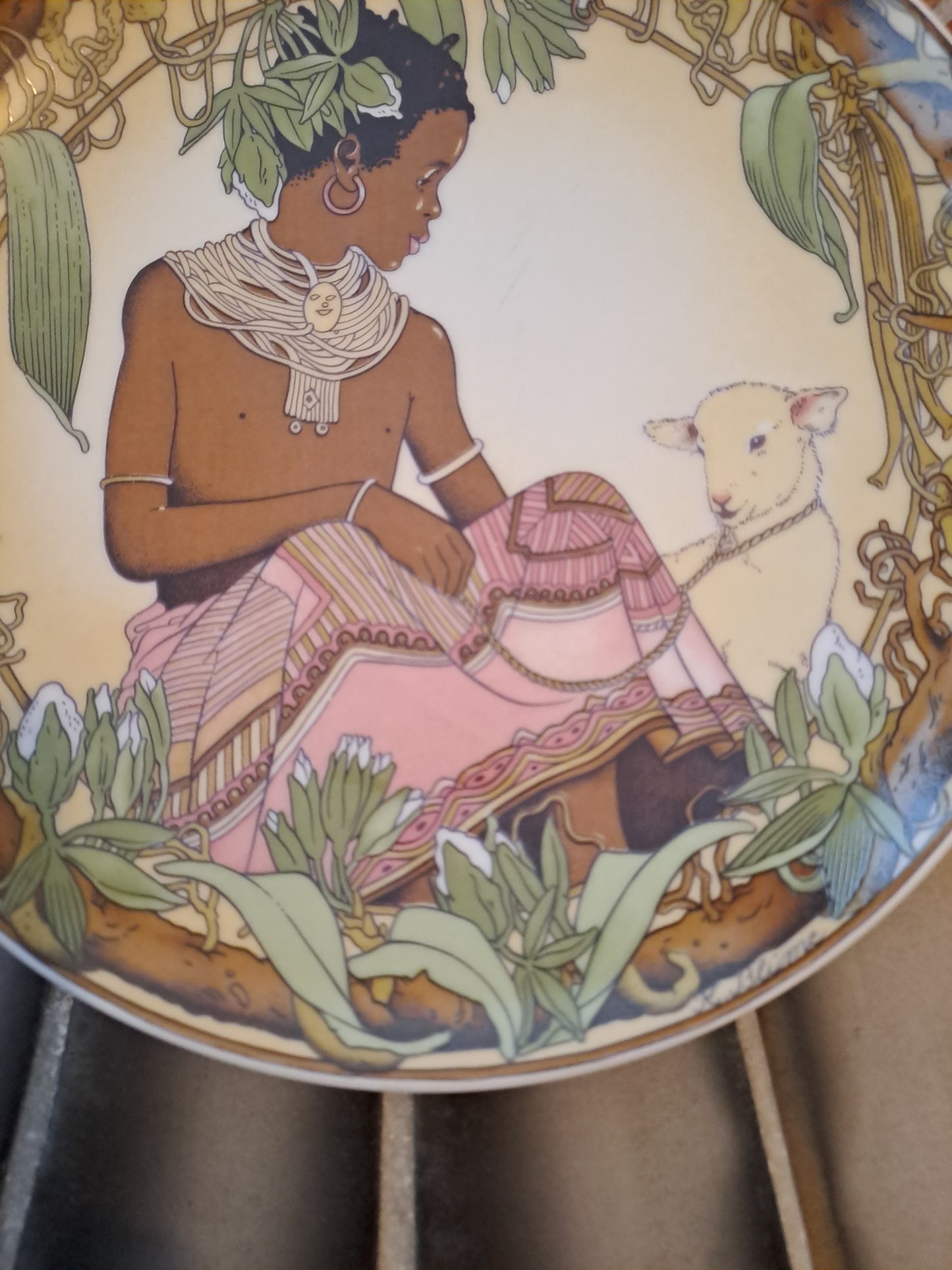 Assiette Murale. Unicef. Villeroy et Boch. "Enfants Du Monde" 1979.