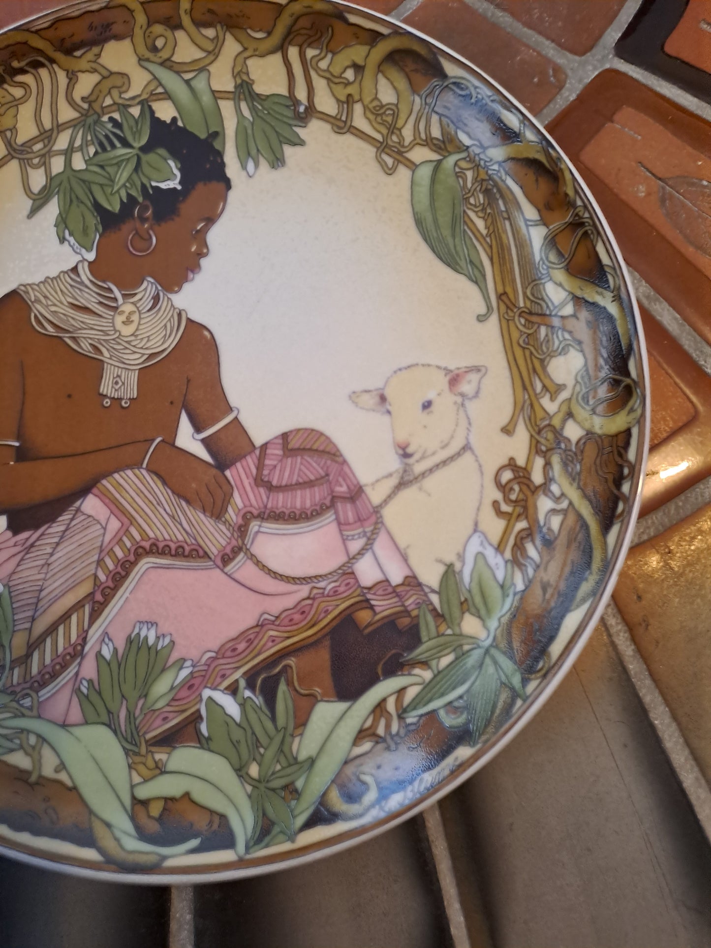 Assiette Murale. Unicef. Villeroy et Boch. "Enfants Du Monde" 1979.