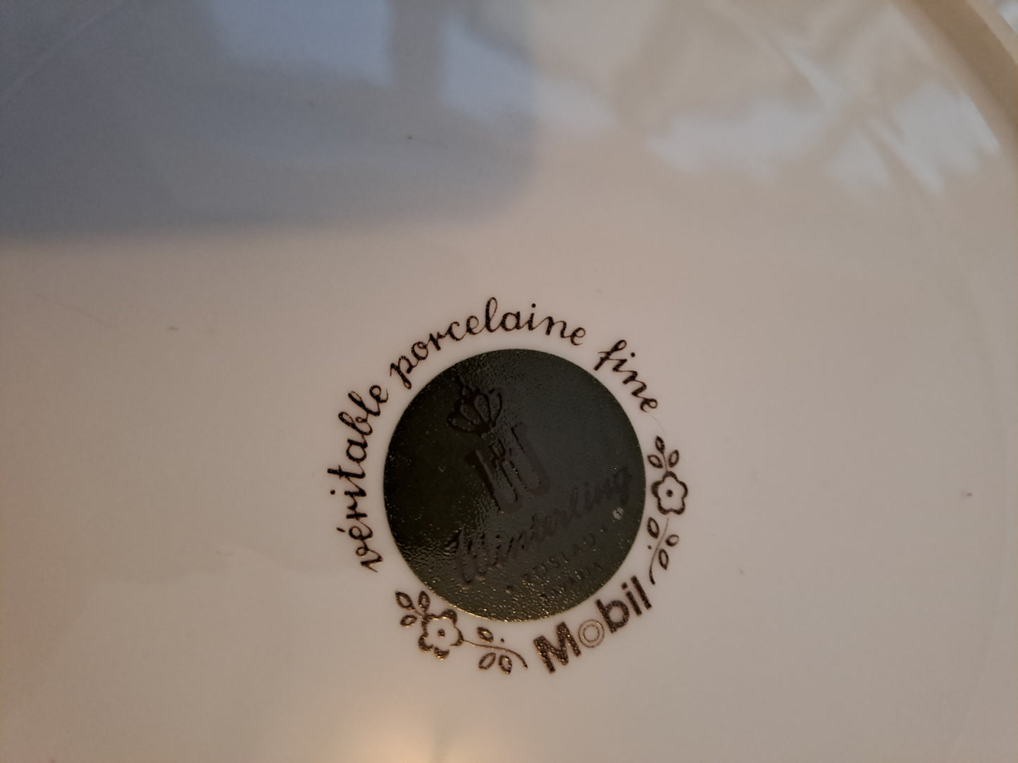 Assiette en Porcelaine. Mobil. Winterling. 24.5 cm.