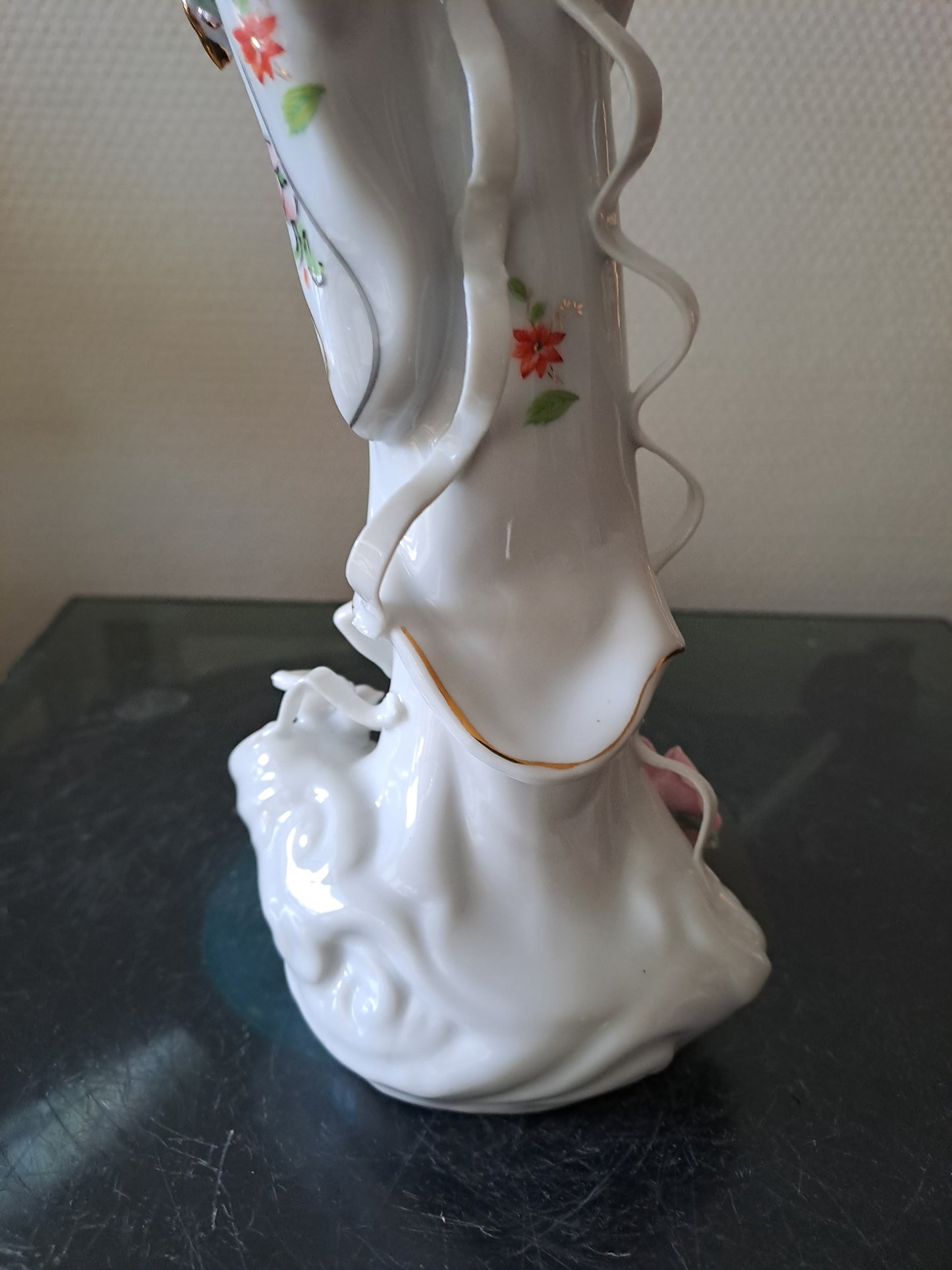 Statue Geisha Porcelaine et Visage Biscuit.