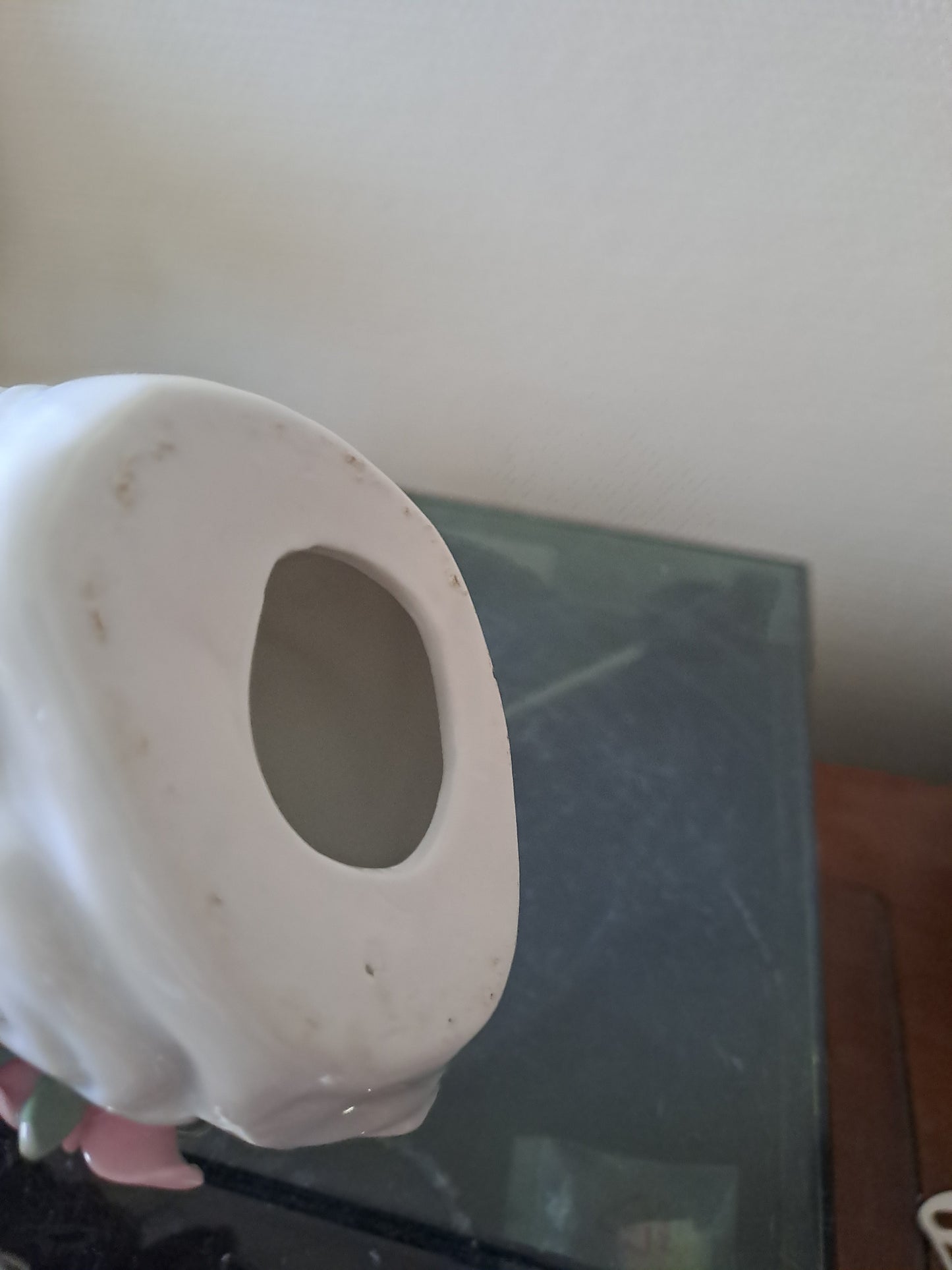 Statue Geisha Porcelaine et Visage Biscuit.